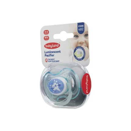 پستانک بیبی لند-النا شب تاب  ارتودنسی سایز1 کد482