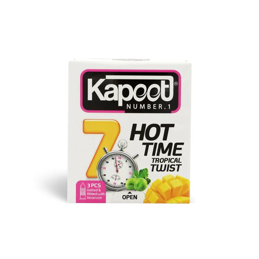 6263331110426 کاندوم کاپوت- 7 کاره گرم-ساده 3 عددی - تصویر 1