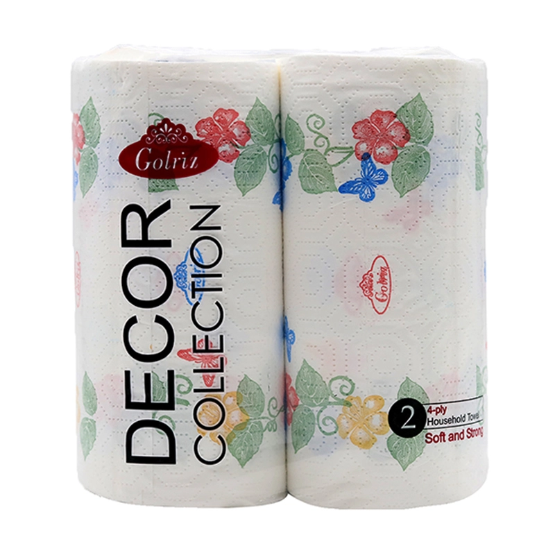 6260136100119 دستمال حوله دوعددی گلدارگلریز- - تصویر 1