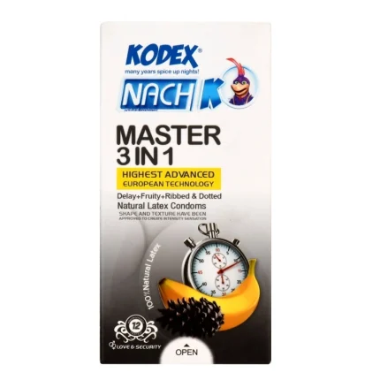 کاندوم کدکس- 3در1مسترساده 12عددی