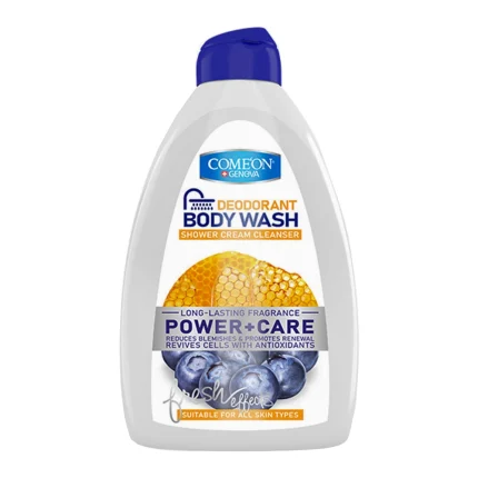 شامپو بدن کامان- کرمی پاک کننده و محافظ (عسل) مناسب انواع پوست-510میل