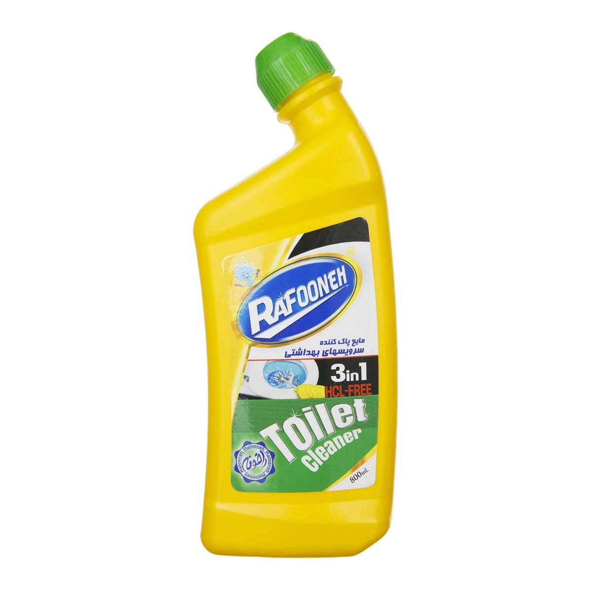 6261460205631 مایع پاک کننده غیر اسیدی سرویس بهداشتی رافونه- (سرکج زرد) - تصویر 1