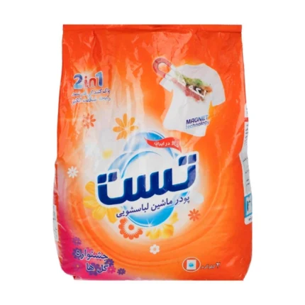 پودر ماشین لباسشویی تست- جشنواره گل 2کیلوگرم