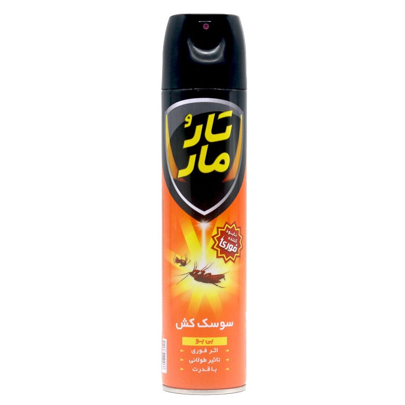 6269771300342 اسپری سوسک کش تارومار- بی بو پایه آبی (نارنجی رنگ) 400میل - تصویر 1