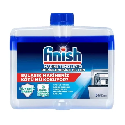 مایع جرم گیر-کتابی ماشین ظرفشویی- فینیش-آبی