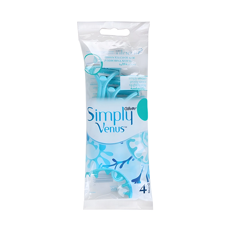 8700216143714 تیغ ونوس-آبی پفکی 4عددی - تصویر 1